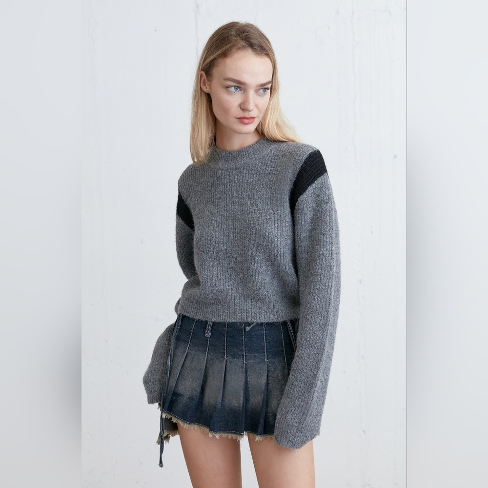 Oak + Fort Cropped Sweater Size M - Picture 2 of 12